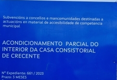 O Concello mellora a accesibilidade na casa consistorial grazas ás axudas da Consellería de Polítia Social da Xunta de Galicia