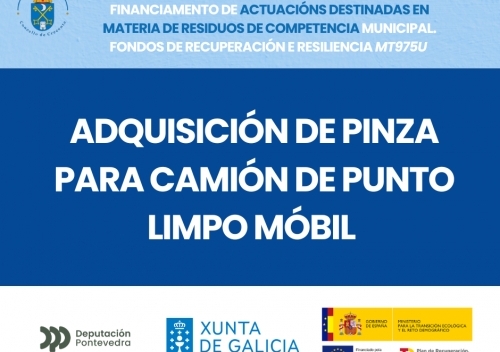O Concello de Crecente reforza o servizo de Punto Limpo Móbil cunha nova pinza