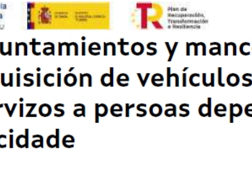 O concello adquire un vehículo para facilitar a prestación de servicios a persoas dependentes e ou con discapacidade financiado pola da Xunta de Galicia ao amparo do Plan de Recuperación, transformación e resiliencia financiado pola Unión Europea